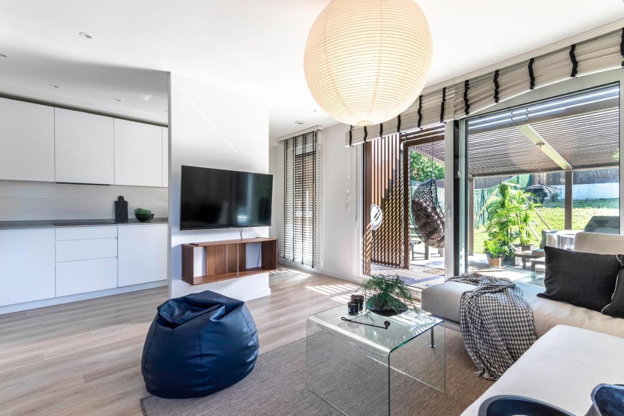 Akomodat En Precioso Y Moderno Con Jardin Y Parking Getxo Dış mekan fotoğraf